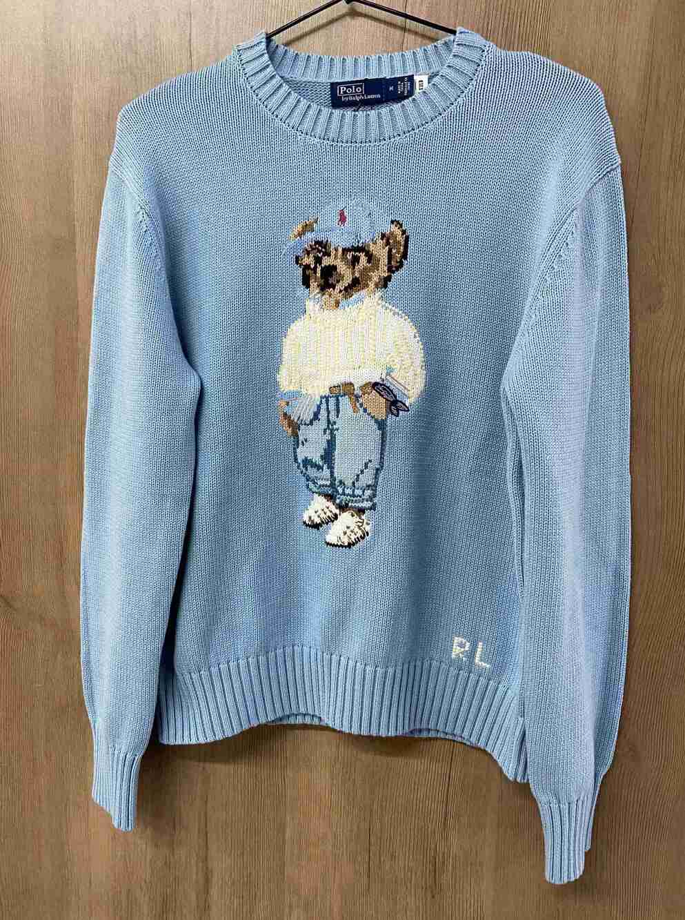 Polo Ralph Lauren Preppy Bear Crewneck Knit Sweater